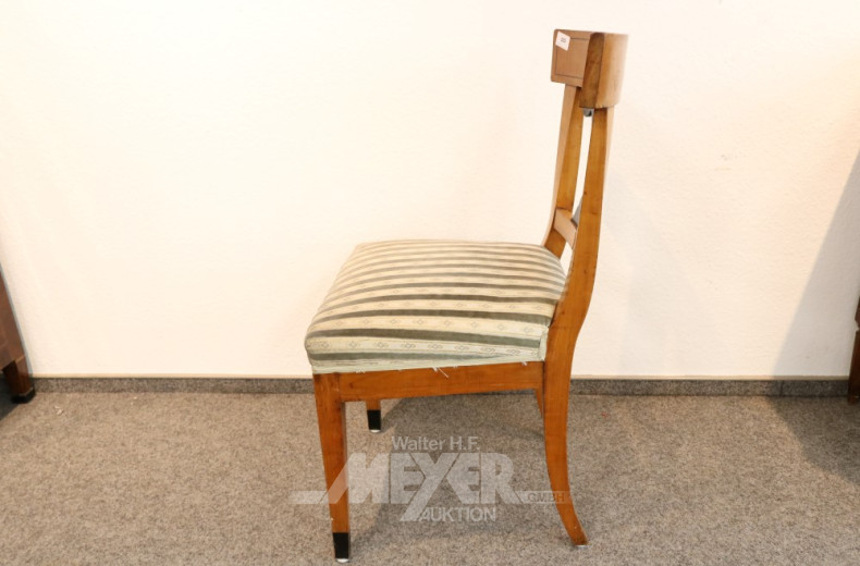 Biedermeier-Stuhl, Birkefurnier,
