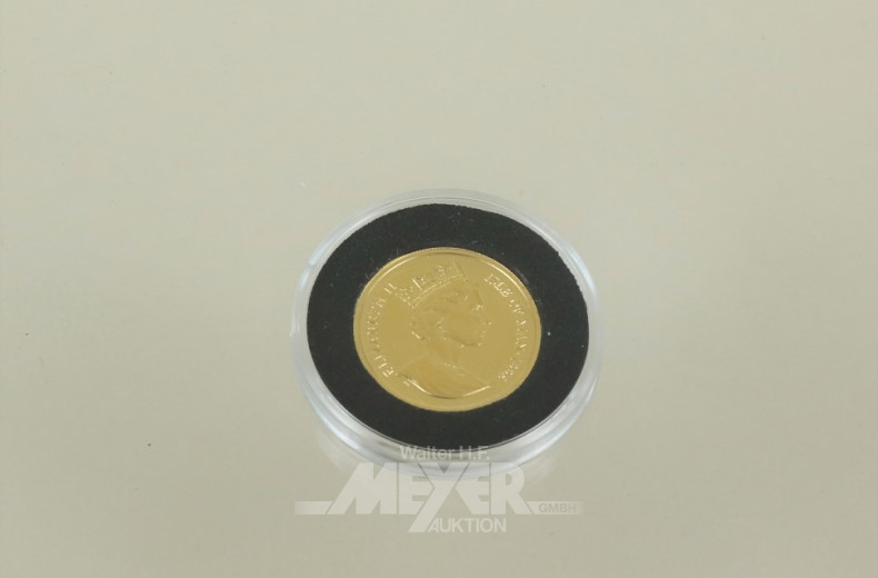 Feingold-Münze ''50 Euro'' Isle of Man