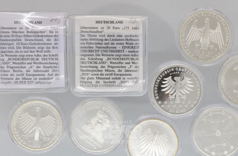 26 Münzen á 20 EUR