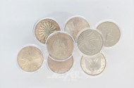 62 Münzen: 38 x á 10 EUR, 24 x 10 DM