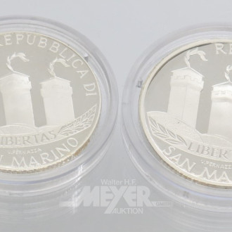 2 Münzen á 10 EUR (San Marino)