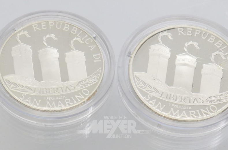 2 Münzen á 10 EUR (San Marino)