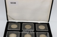 Münzkassette mit 6 Münzen á 2 DM