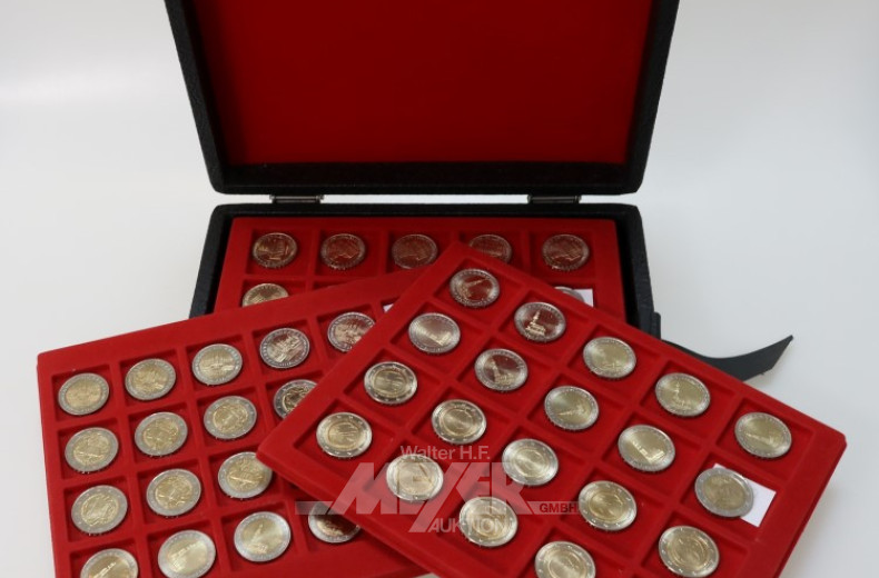 Münzkoffer mit Euro-Münzen