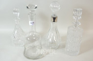 4 Kristall- und Glaskaraffen