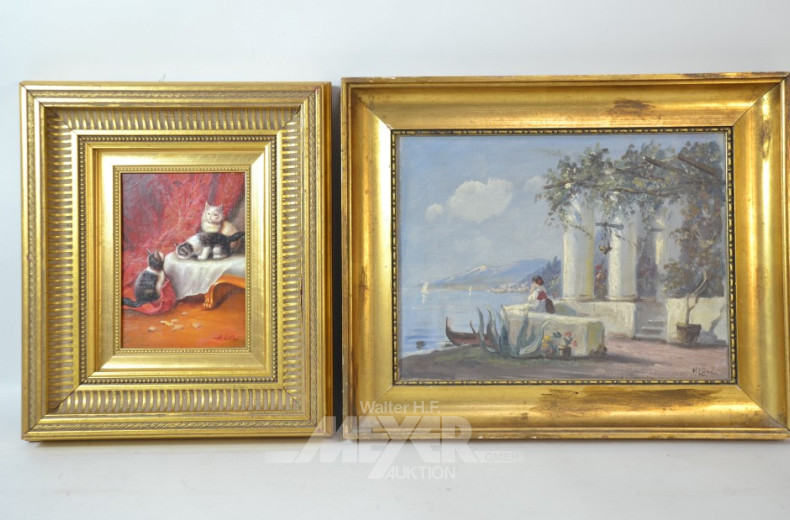 Gemälde ''Blick auf die Bucht''