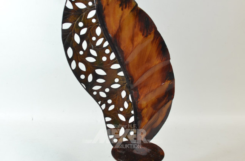 Metalldekoration ''Blatt''