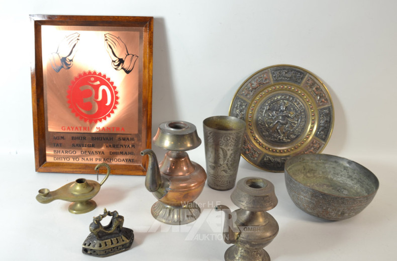 Posten Metalldekoration: Öllampe,