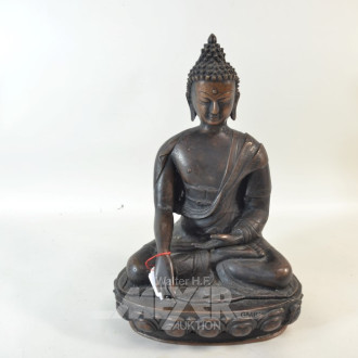 gr. Metallfigur ''Buddha''
