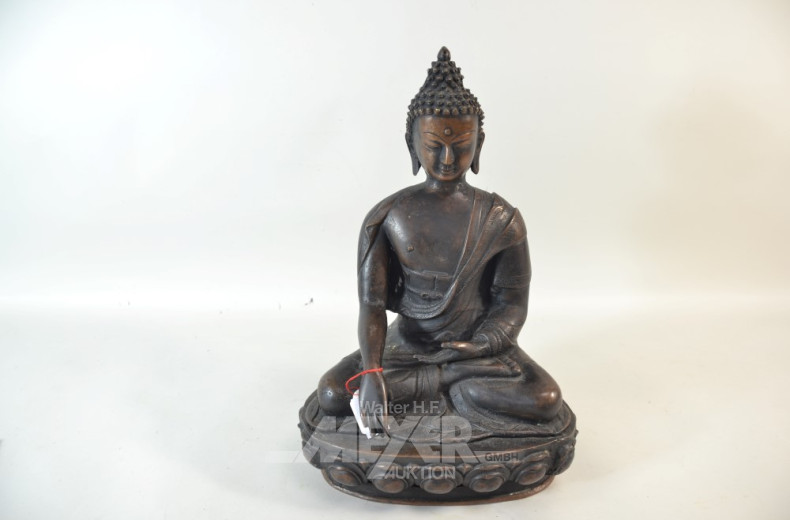 gr. Metallfigur ''Buddha''