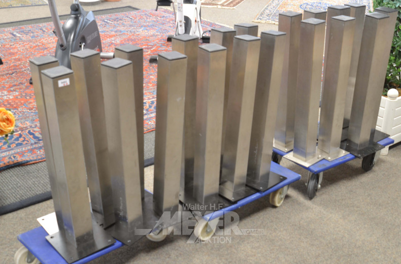 20 Edelstahl Tischfüße