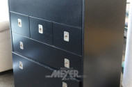 kl. Sekretär, schwarz mit 5 Schubladen,