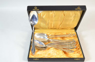 12 Löffel, 800er Silber, ca. 710 g.