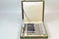 12 Messer, 800er Silber,
