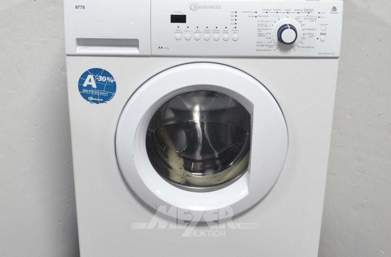 Waschmaschine, BAUKNECHT ohne Deckel