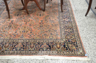 Orient Teppich, beige / orange grundig,