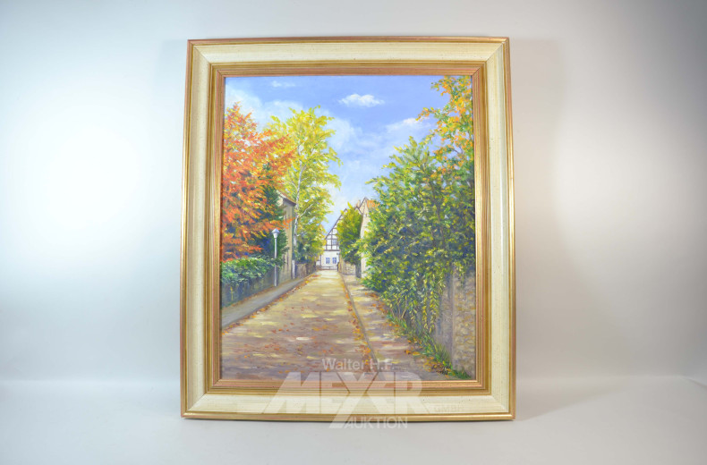 3 Gemälde ''Enten, See, Dorfweg''