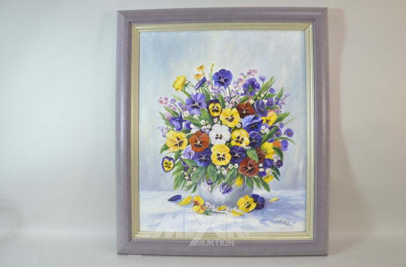 2 Gemälde ''Blumenstillleben''