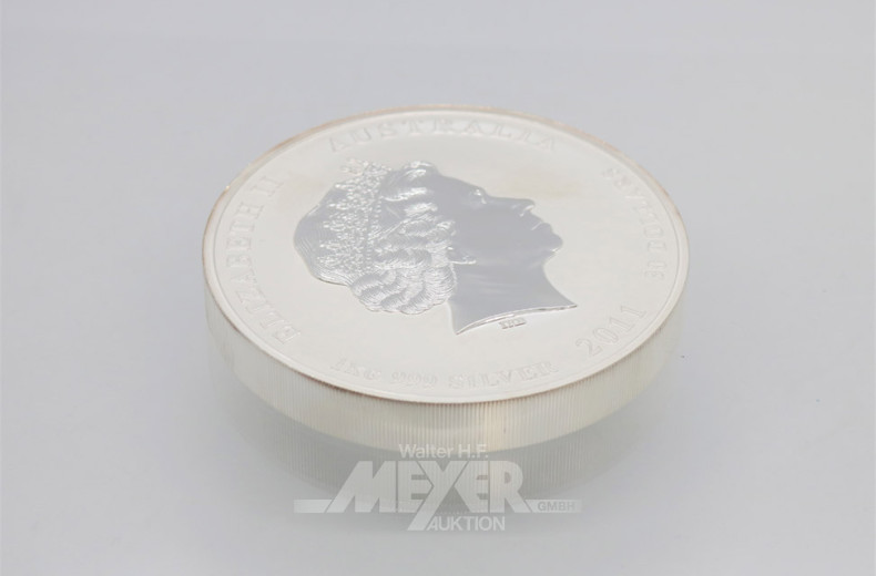 Münze 30 Dollar, 1 kg, 999er Feinsilber,
