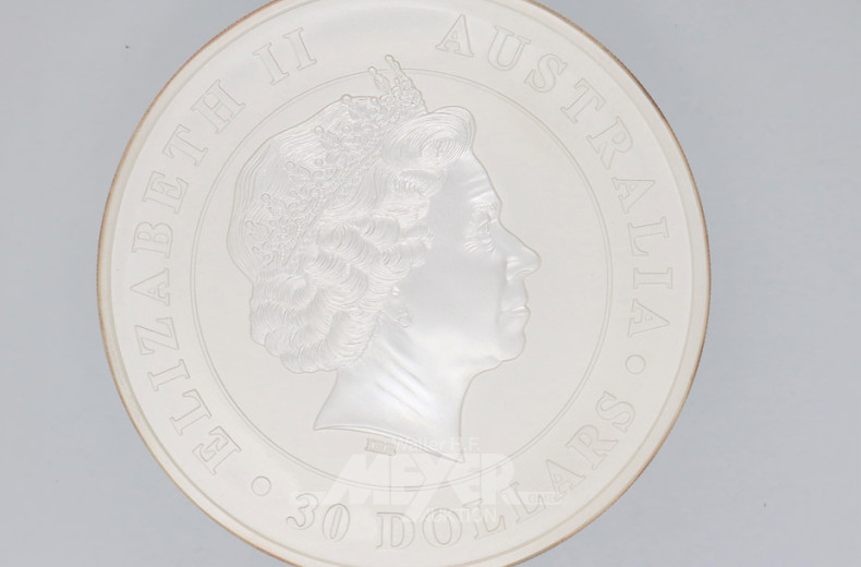 Münze 30 Dollar, 1 kg, 999er Feinsilber,