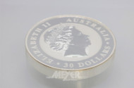 Münze 30 Dollar, 1 kg, 999er Feinsilber,