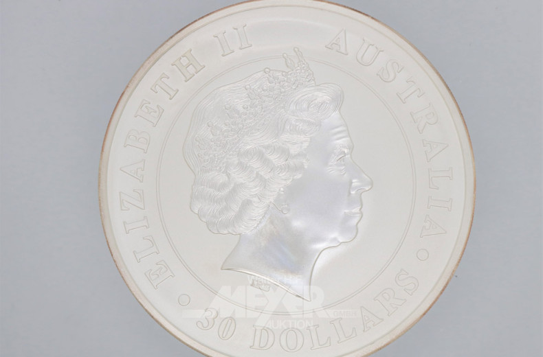 Münze 30 Dollar, 1 kg, 999er Feinsilber,