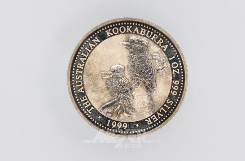 Silbermünze, 1 Dollar Elisabeth II,