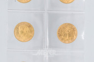 9 Goldmünzen ''20 Franken'' Vreneli