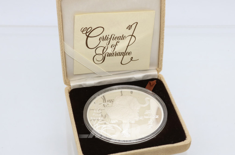 Medaille 5 OZ Feinsilber,