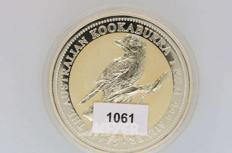 Münze 30 Dollar, 1 kg, 999er Feinsilber,