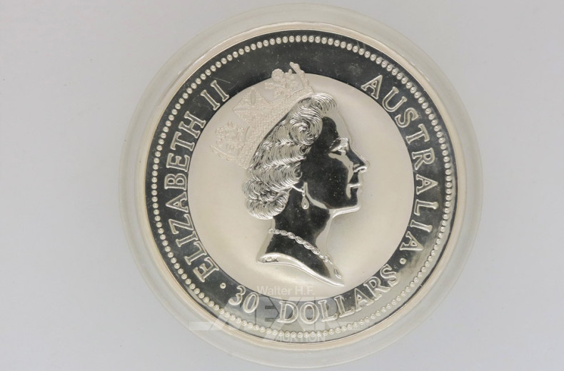 Münze 30 Dollar, 1 kg, 999er Feinsilber,