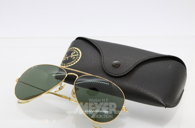 2 Sonnenbrillen ''RAY-BAN'' und 1 Etui