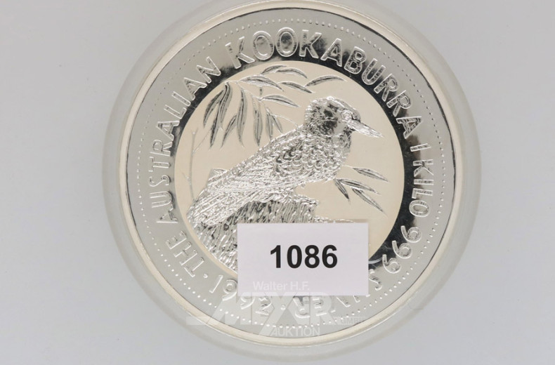 Münze 30 Dollar, 1 kg, 999er Feinsilber,