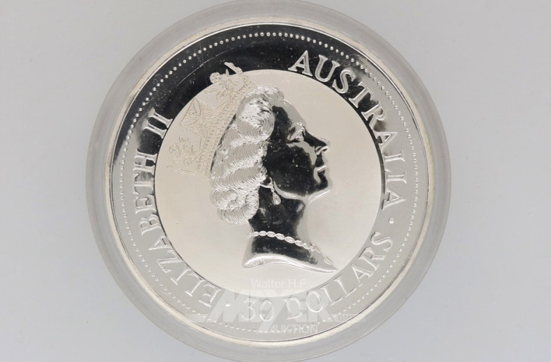 Münze 30 Dollar, 1 kg, 999er Feinsilber,