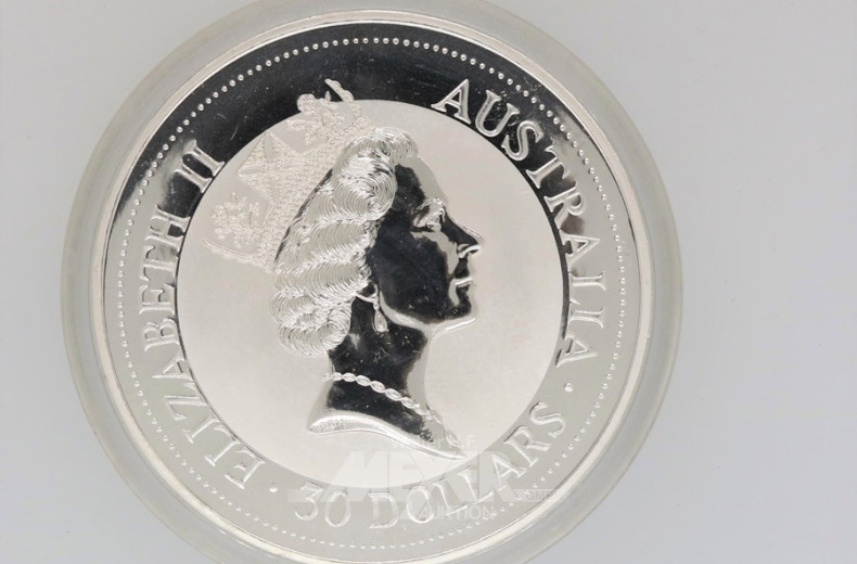 Münze 30 Dollar, 1 kg, 999er Feinsilber,