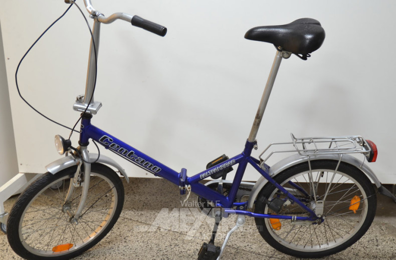 Klapprad, blau, 20'', 3-Gang,