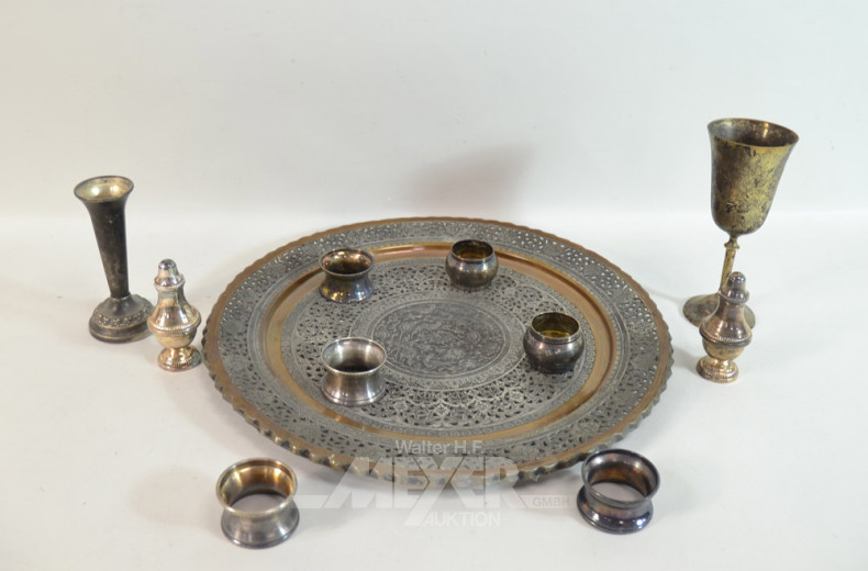 Posten Metall-Dekorationen: