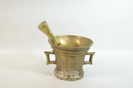 Mörser, Messing, mit Stößel