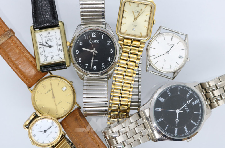 7 Damen- und Herrenarmbanduhren