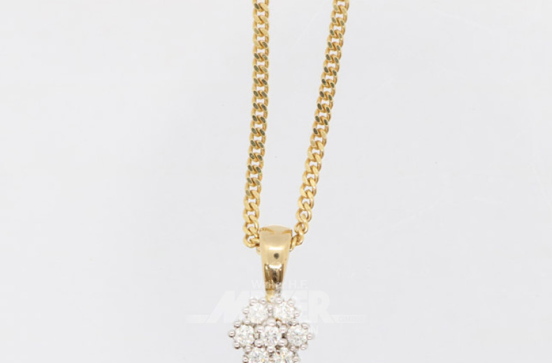 Kette, 585er GG, ca. 6 g.,