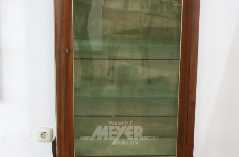 kl. schwedische Standvitrine, Mahagoni