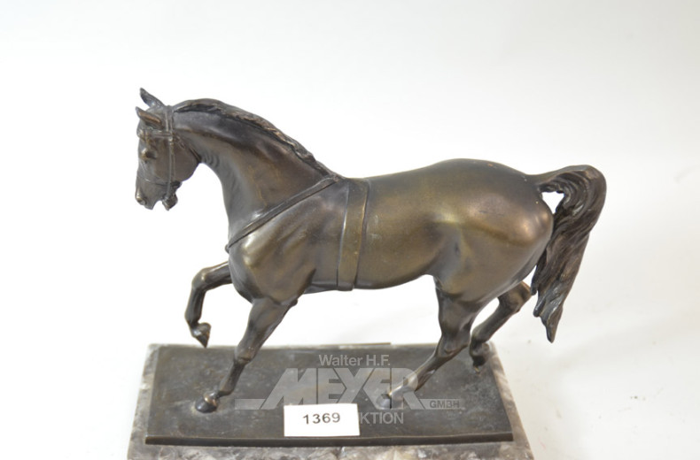 Zinkguss-Figur ''Pferd'',