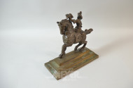 Bronze-Figur ''Reiter auf Pferd'',