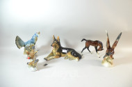 5 Porz.- Tierfiguren,