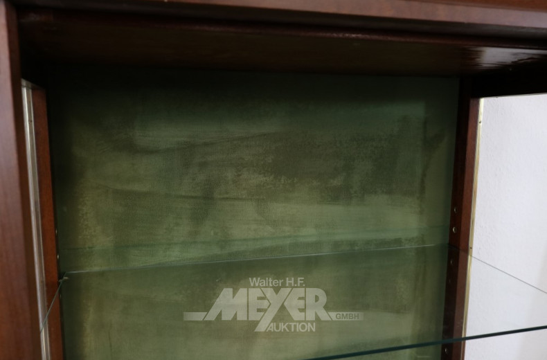 kl. schwedische Standvitrine, Mahagoni