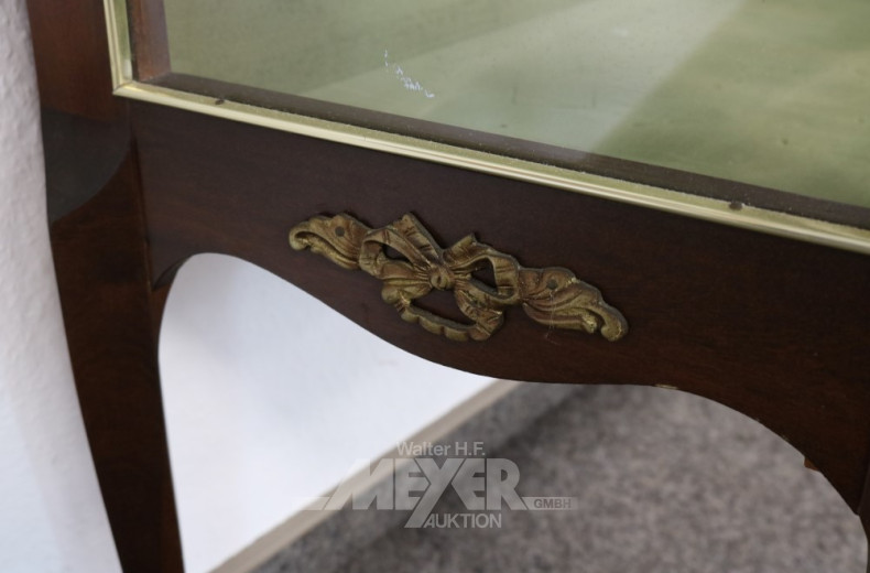 kl. schwedische Standvitrine, Mahagoni