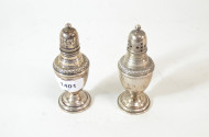 Paar Gewürzstreuer, 925er Sterling-