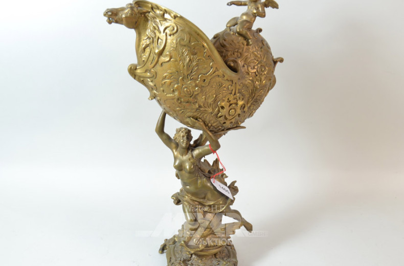 Tischaufsatz, Messing,