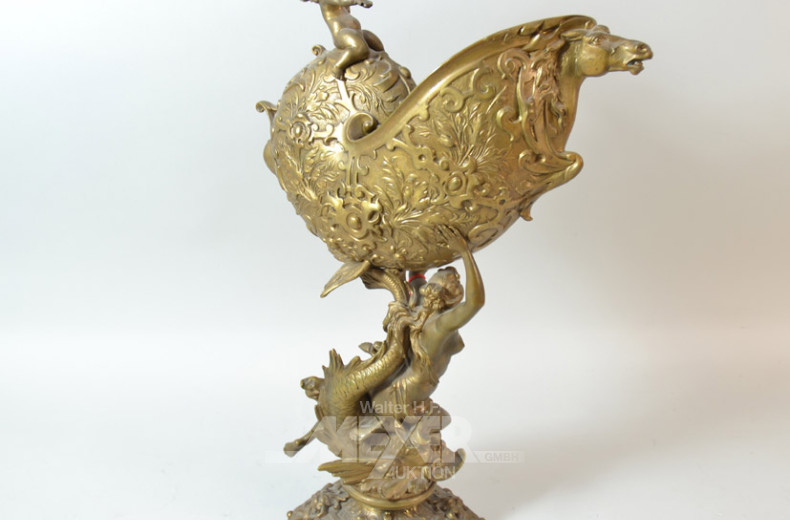 Tischaufsatz, Messing,