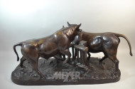 gr. Skulpturen-Gruppe ''Ochsen''